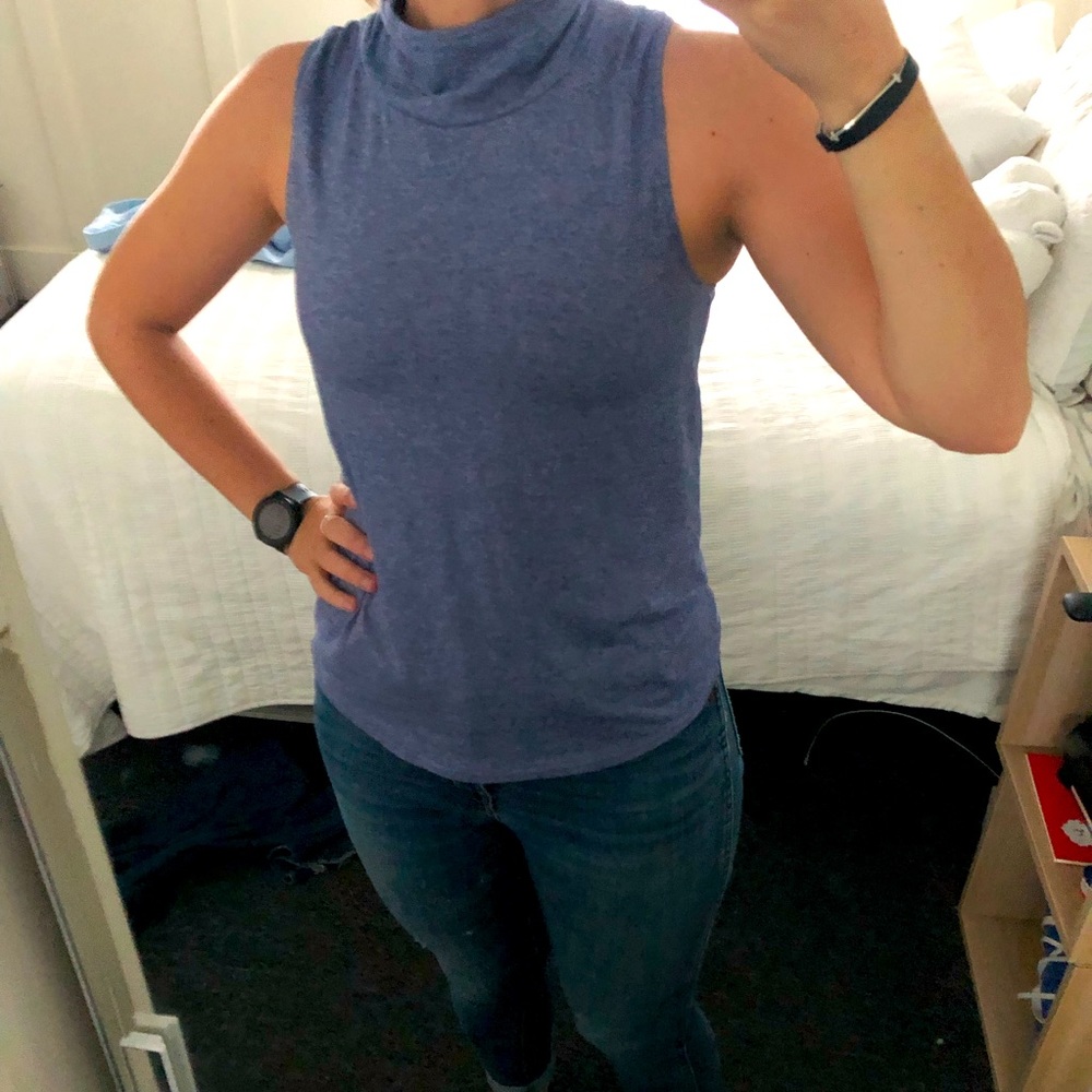 Oiselle Lux Mock Neck Tank Top
